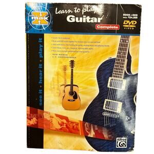 Alfred’s MAX Learn to Play Guitar Complete Book Only No DVD Guitar Method